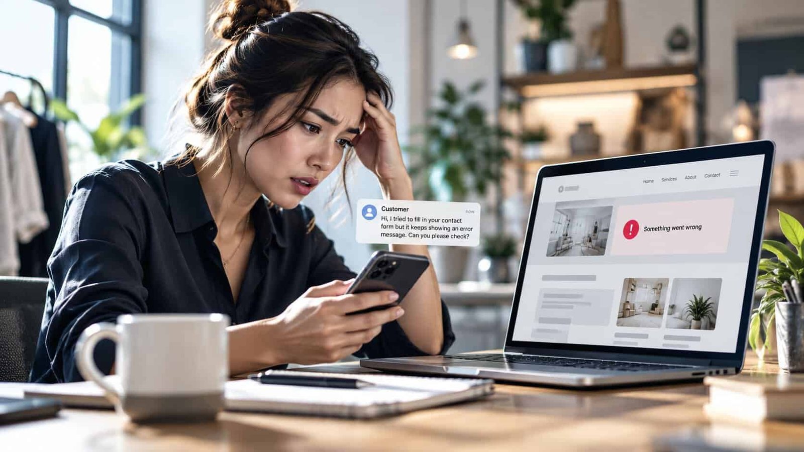Business owner weighing up website quotes